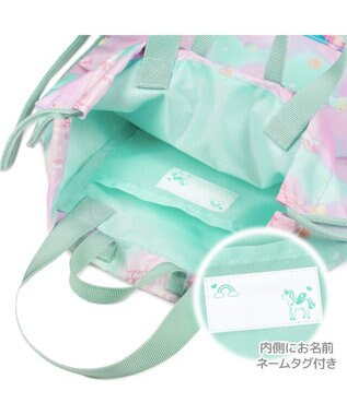 Mother garden マザーガーデン  ユニコーン お着替え巾着リュック 《コットンキャンディ柄》 コットンキャンディ柄