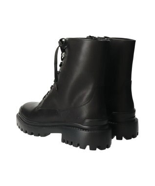 Bridget Birkin 【PARADIS COULEUR】ラウンドトウレースアップショートブーツ ブラック