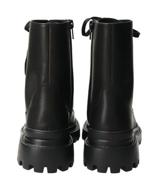 Bridget Birkin 【PARADIS COULEUR】ラウンドトウレースアップショートブーツ ブラック