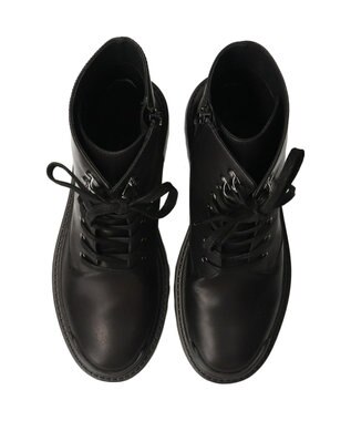 Bridget Birkin 【PARADIS COULEUR】ラウンドトウレースアップショートブーツ ブラック