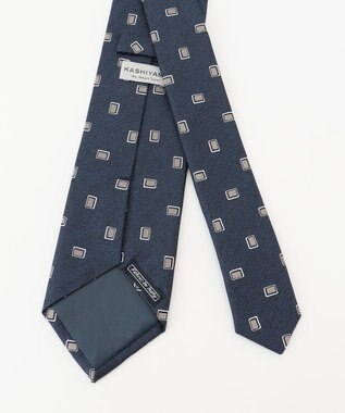 KASHIYAMA KASHIYAMAオリジナル【JAPAN MADE】ジオメタリックネクタイ ベージュ