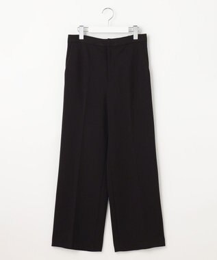 J.PRESS LADIES L 【洗える】ジョーゼットジャージー パンツ ブラック系