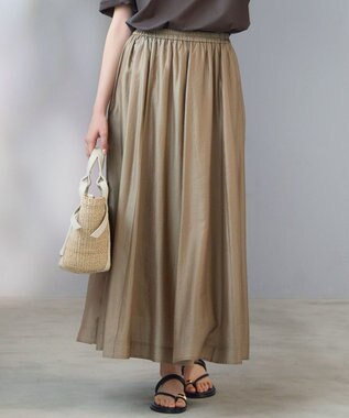 23区 【SLOW/一部店舗限定】エアリーフレア スカート モカ