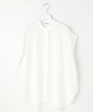 23区 【SACRA】シュリンクギャバジン ブラウス ホワイト系