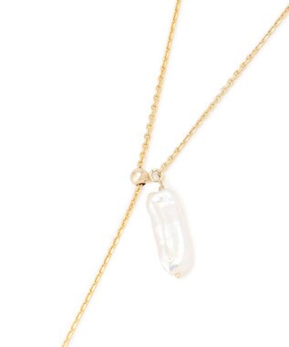 23区 淡水パール ラリエット ネックレス ゴールド系