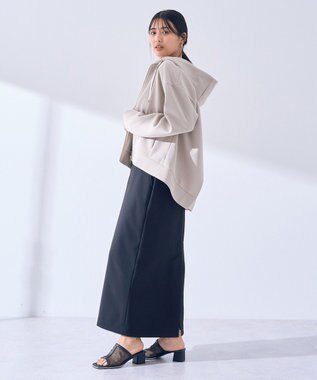 YECCA VECCA タイトロングスカート Gray Beige