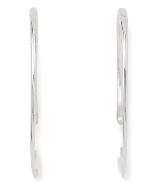 23区 ナロー フープ ピアス シルバー系