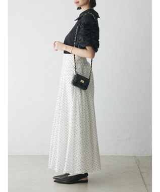 Green Parks AnriettMusee ギャザースリーブブラウス Black