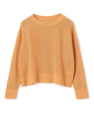 UNFILO L メッシュ クロップドニット マリーゴールド