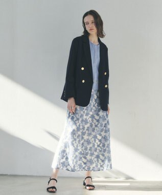 YECCA VECCA シアーMIXカーディガン Off White