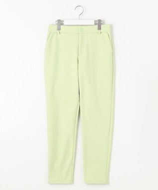 23区GOLF 冬の暖かボトム【WOMEN】ボンディング テーパードパンツ ライトグリーン系