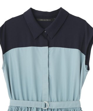 YECCA VECCA ドッキングワンピース Blue