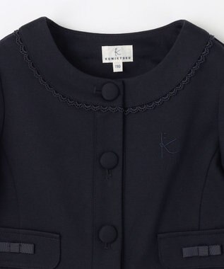 組曲 KIDS 【110-140㎝】ノーカラー ジャケット ネイビー