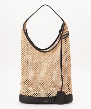 GRACE CONTINENTAL ORSETTO メッシュバッグ ベージュ