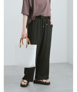 Te chichi カットクレープイージーパンツ《2026 SUMMER LOOK item》 ブラック