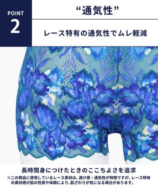 WACOAL MEN WACOAL MEN ボクサーパンツ 【レースボクサー】 フロント快適グラマラス 通気性 前閉じ 下着 メンズ WT3827 /ワコールメン ブルー