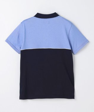 J.PRESS KIDS 【140-170cm】 ブロッキングポロシャツ ライトブルー