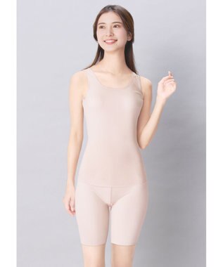 Wing インナー 綿100％ 抗菌防臭(身生地) フラット仕上げ(裾) 【綿100％ ひびきにくいタイプ】 ノースリーブ タンクトップ 春 夏 EL1175 ウイング／ワコール ピンク