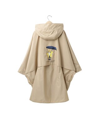 MOONBAT POLO RALPH LAUREN(ポロ ラルフローレン) 【C-zeroはっ水】レインコート ポンチョ 収納袋付き ポロベア ワンポイント 無地 ミリタリー風 ベージュ