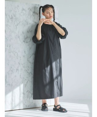 Green Parks ■ＥＳＣＡＲ　バックオープンギャザーワンピース Black