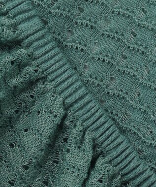 自由区 【カトリエムブーケ】Texture formeバックリボンディテールプルオーバー スモーキーブルー