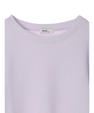 earth music&ecology ワッフルＴｅｅ Lavender