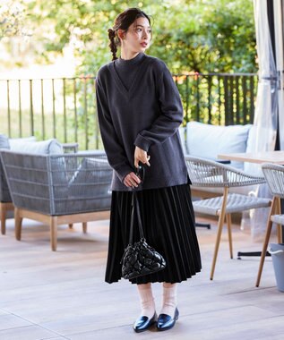 Tiaclasse アンゴラ混ウールソックス ピンク