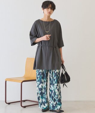 AMERICAN HOLIC 【2WAY】バックタックチュニック Charcoal Gray