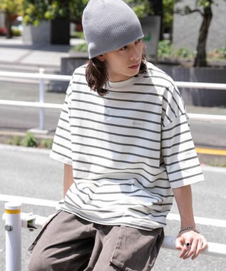 WEGO ワンポイントボーダーT