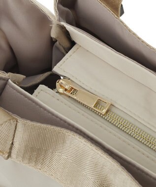 Green Parks ａｎｄｍｉｋｋａ．２ＷＡＹベルトトートバッグ Light Beige
