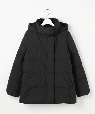 J.PRESS LADIES S 【洗える・2way】タフタダウン ミドル丈 コート ブラック系