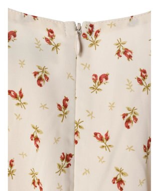 earth music&ecology フロントギャザーフラワーワンピース Beige