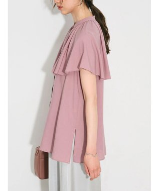 Green Parks ビックカラーナローブラウス Pink