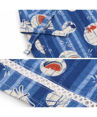 PET PARADISE ペットパラダイス 甚平 《しじら織り風》 小型犬 ブルー