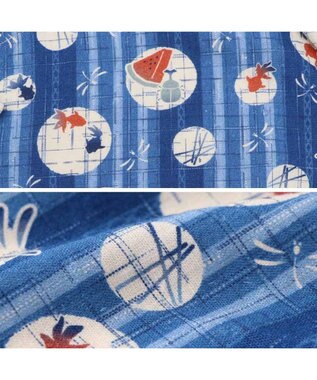 PET PARADISE ペットパラダイス 甚平 《しじら織り風》 小型犬 ブルー