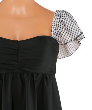 San-ai Resort（三愛水着楽園） Aラインワンピース水着　9M 　【San-ai Resort（サンアイリゾート）】 ブラック