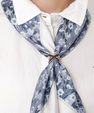 MOONBAT Luna Luce(ルナルーチェ)スカーフリング ラメ Cross お手持ちのスカーフを通すだけ ギフト ダークブラウン