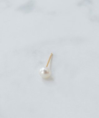 Phoebe 【K10】フォルムパールピアス(片耳) ホワイト