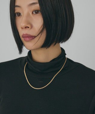 AMERICAN HOLIC ツイストチェーンネックレス Gold