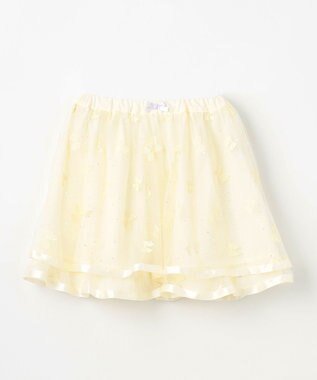 ANY KIDS リボン チュールスカート エクリュ