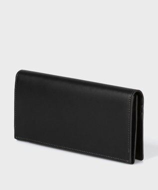 Paul Smith ベジタンストライプトリム 長財布 ブラック