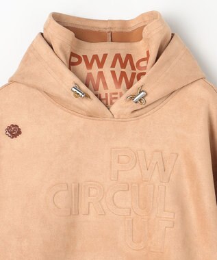 PW CIRCULUS 2025 NEW！【手洗い洗濯可】【WOMEN】スエードライク デタッチャブルフーディ ゴルフウェア レディース ベージュ系