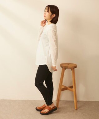 OP／FILA 【Ocean Pacific】らくティブ｜ラッシュロンT+レギンス2点セット ホワイト