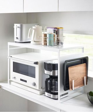 tower スチールパネル付きレンジラック タワー W75 ホワイト