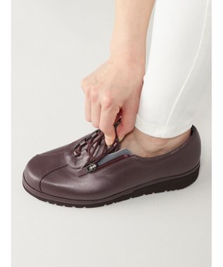 ASICS WALKING ペダラウォーキングシューズ 4E ヒール高2.0cm レッド系