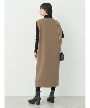 earth music&ecology 圧縮ニットＺＩＰジャンスカ Mocha