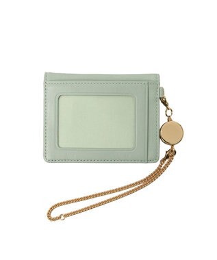 LANVIN en Bleu デクール 三面パスケース ミント