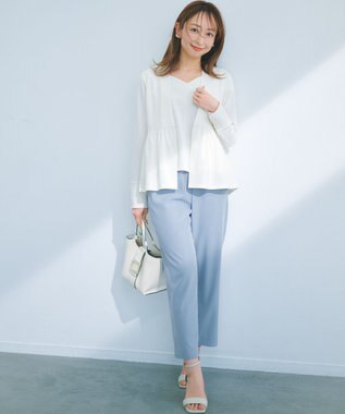 組曲 S 【美人LABコラボ】ビューティーファンクションジャージー ハートラインアンサンブル アイボリー系