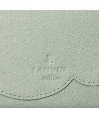 LANVIN en Bleu デクール 三面パスケース ミント