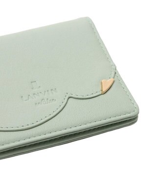 LANVIN en Bleu デクール 三面パスケース ミント